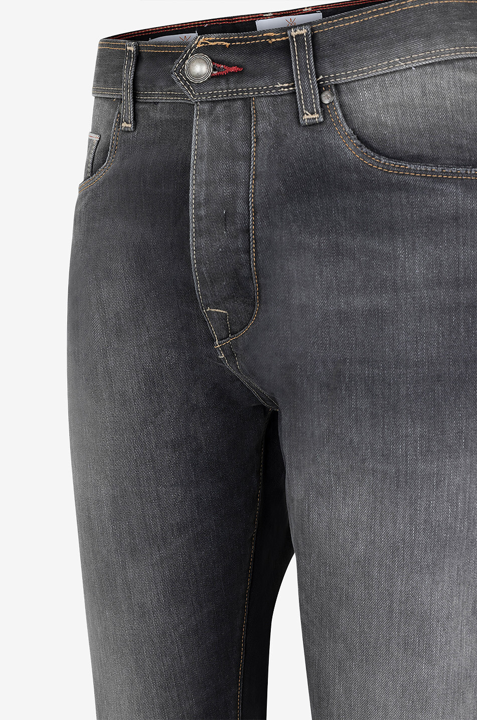 ACE DENIM Ausgewaschene Karottenjeans aus Baumwolle AD 56 Japan Denim Herren GRAU 3