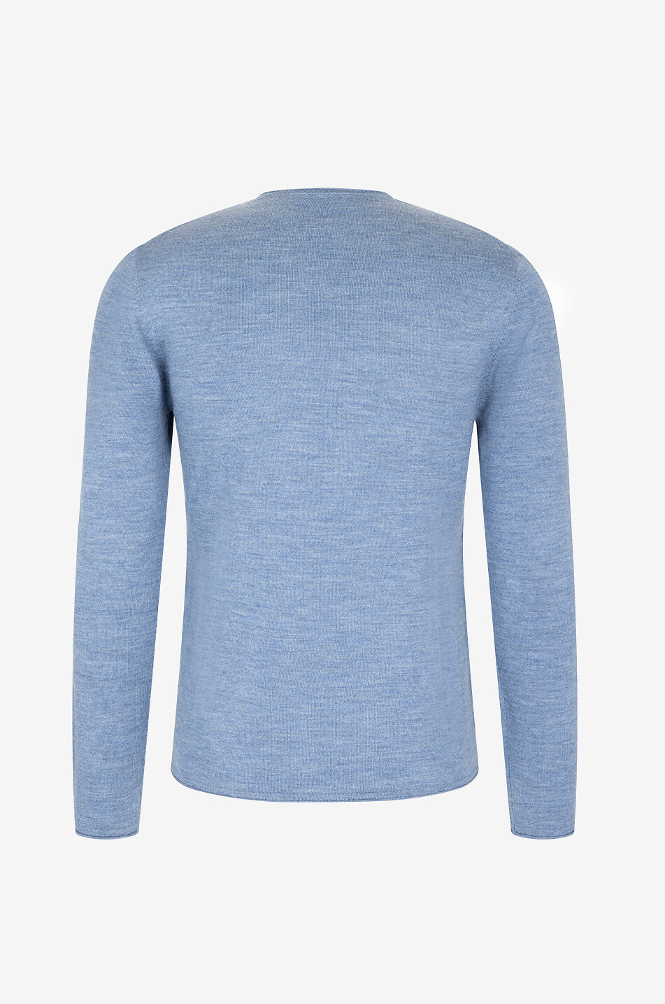 BONGÉNIE Pullover mit Rundhalsausschnitt aus Wolle Herren MITTELBLAU 2