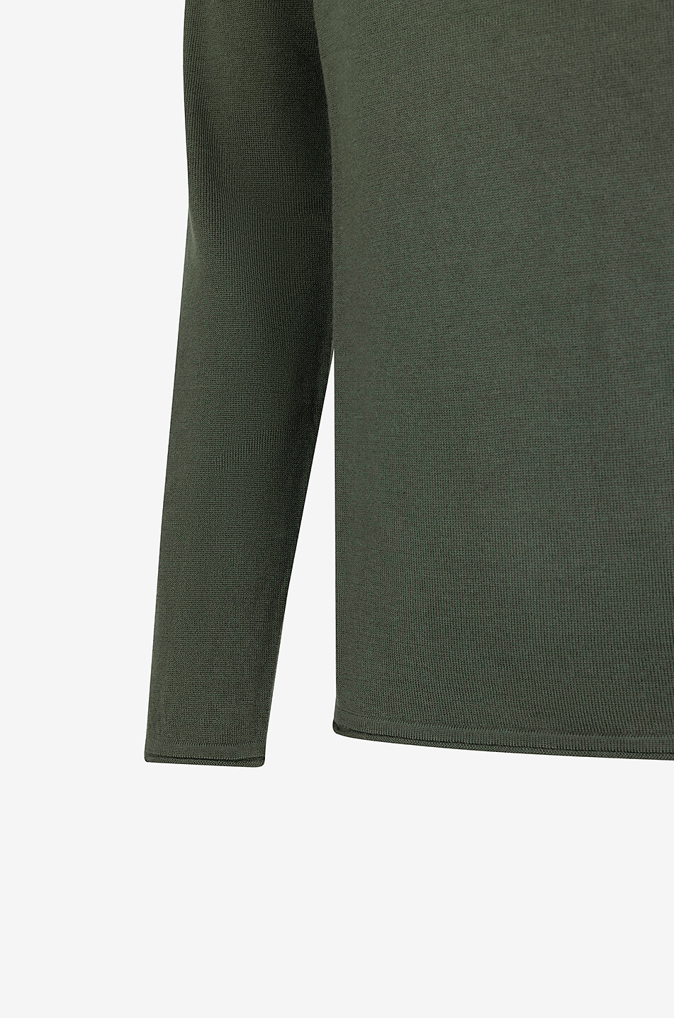 BONGÉNIE Pullover mit Rundhalsausschnitt aus Wolle Herren GRÜN 3