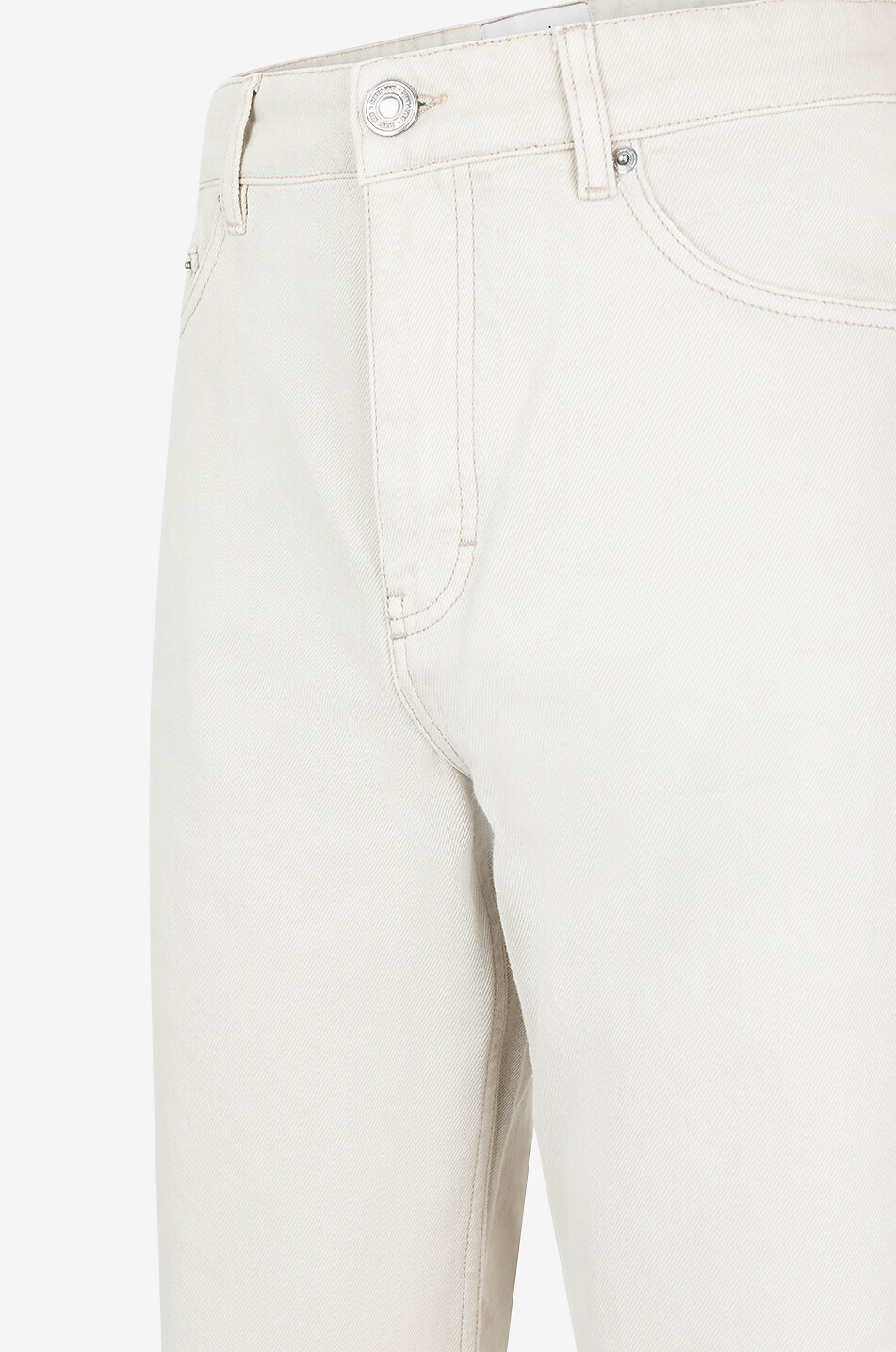Ausgewaschene Jeans mit geradem Bein aus Baumwolle