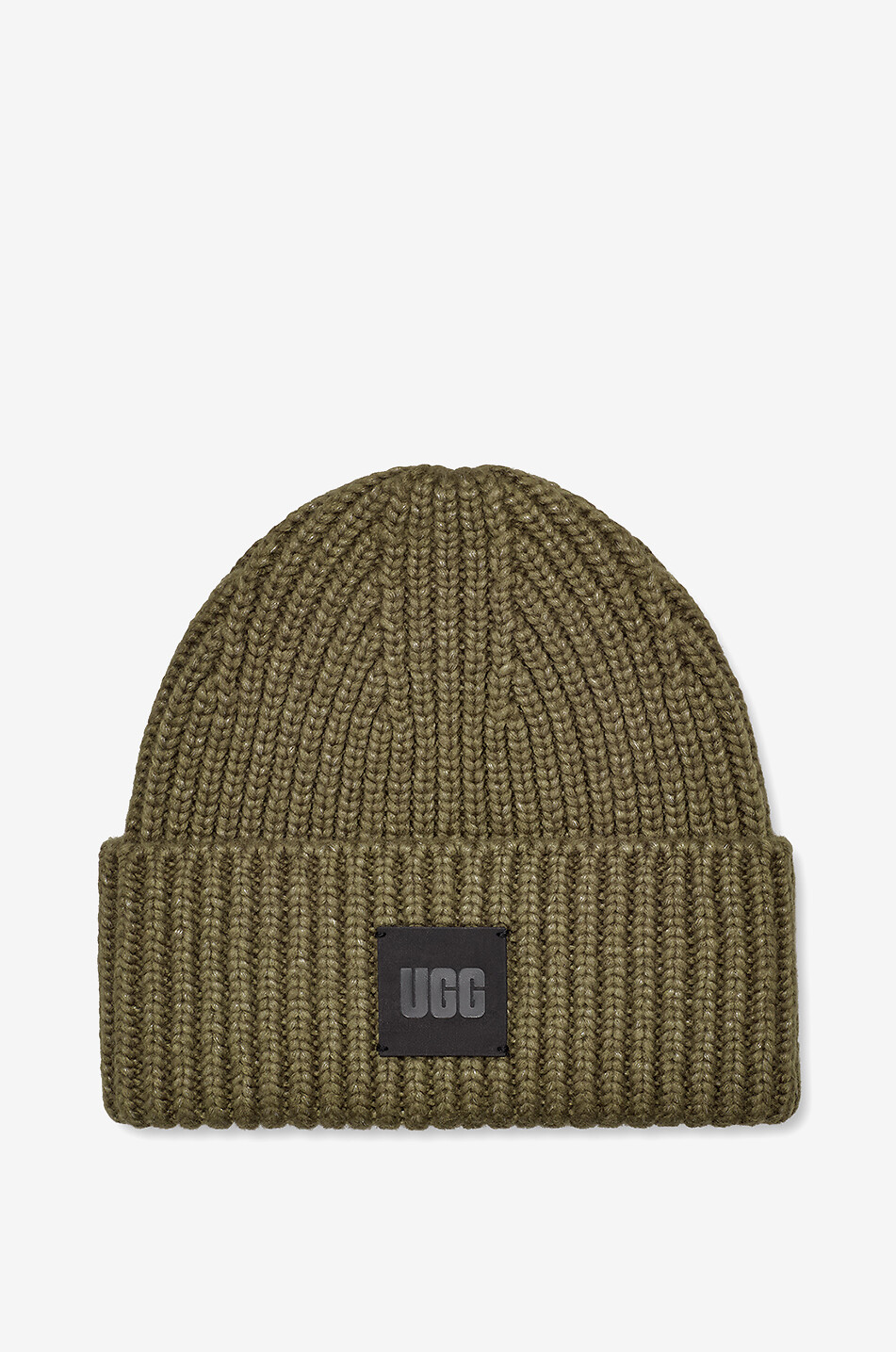 Chunky Rib wool beanie hat