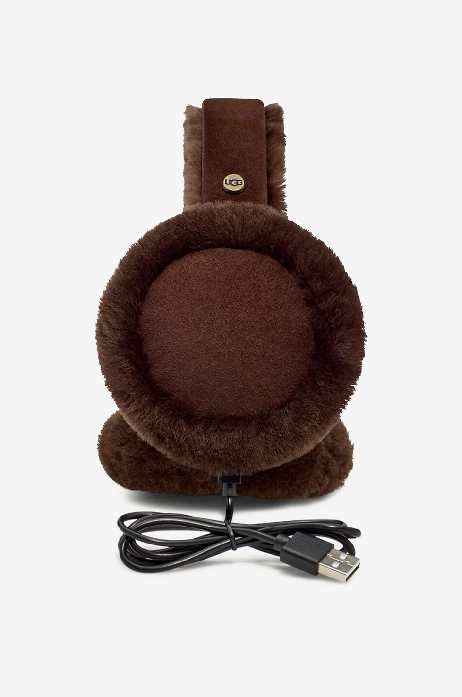 UGG Bluetooth-Ohrenschützer aus Schafspelz Damen DUNKELBRAUN 2