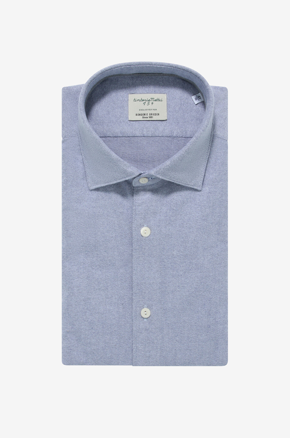 Chemise slim rayée en flanelle à manches longues