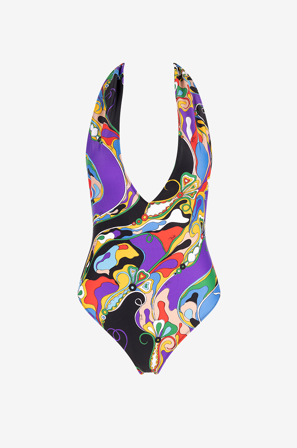 Orchidee swimsuit with V-neck and wrap details