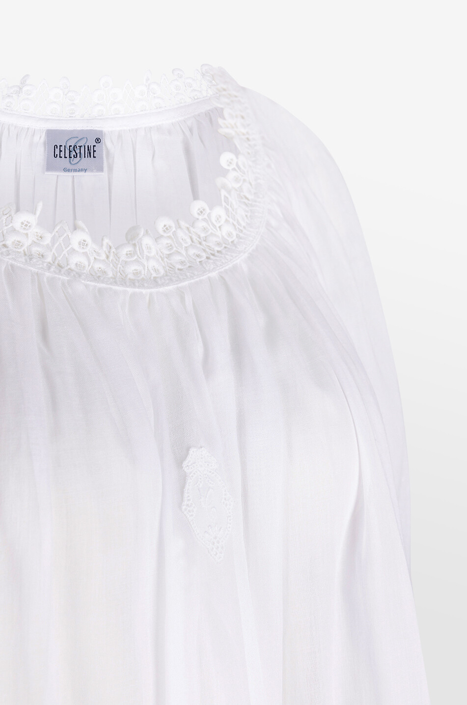 CELESTINE Sissi cotton nightdress Women WHITE 7