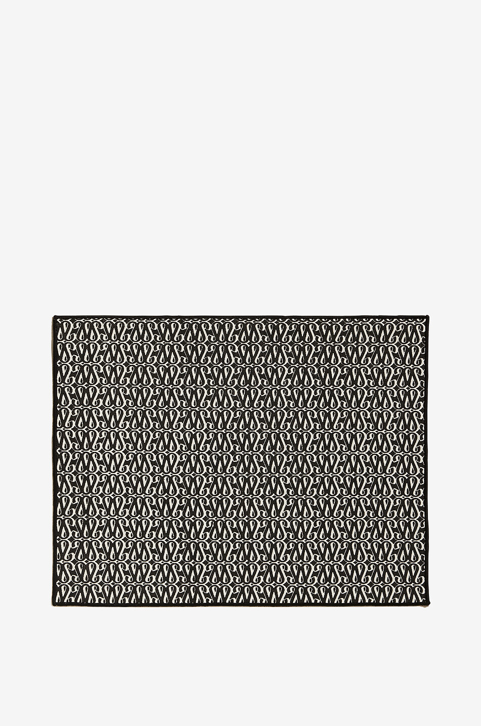 MAISON SARAH LAVOINE Set de table rectangulaire en coton Sarah Maison NOIR 1