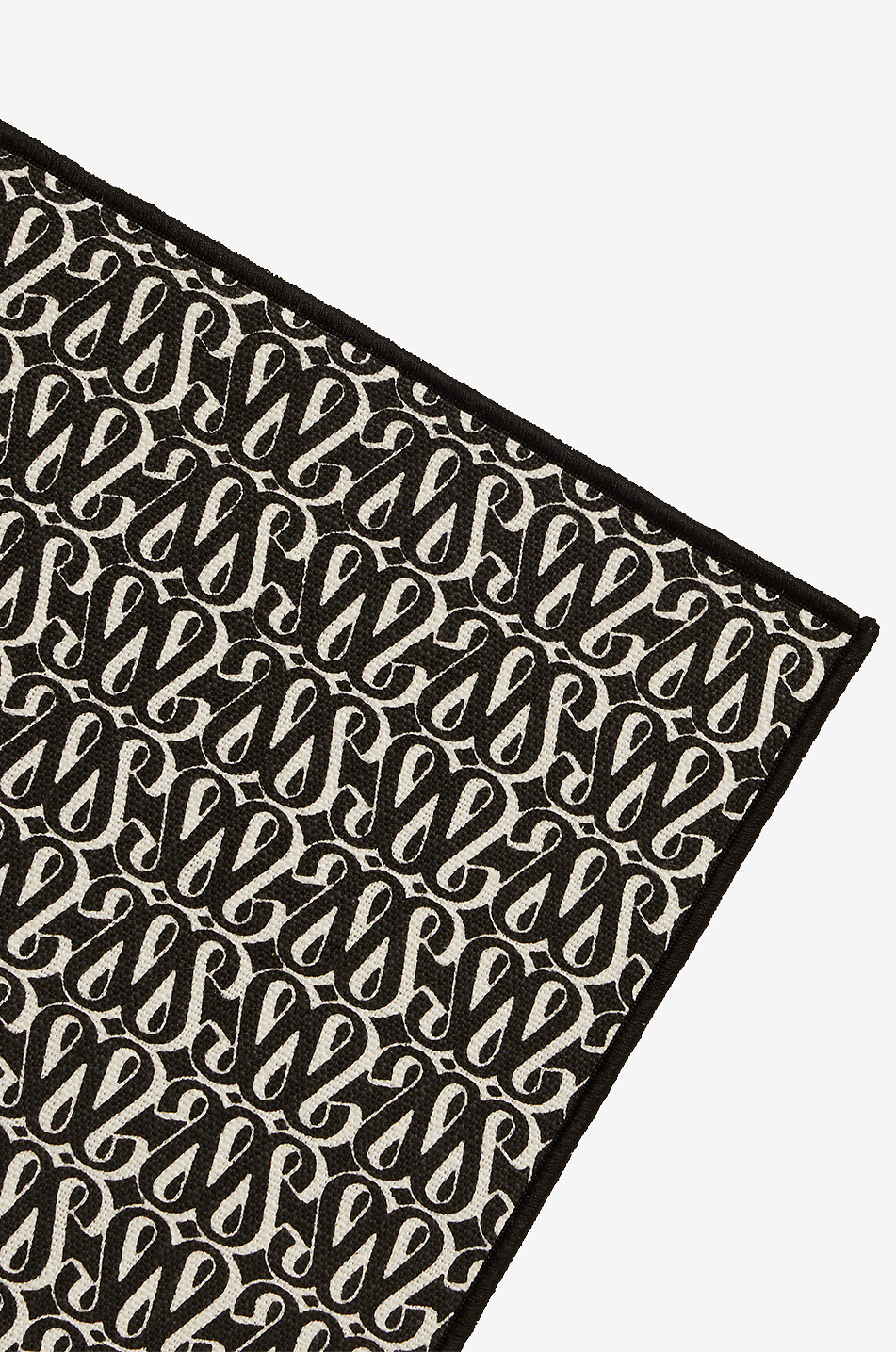 MAISON SARAH LAVOINE Set de table rectangulaire en coton Sarah Maison NOIR 4