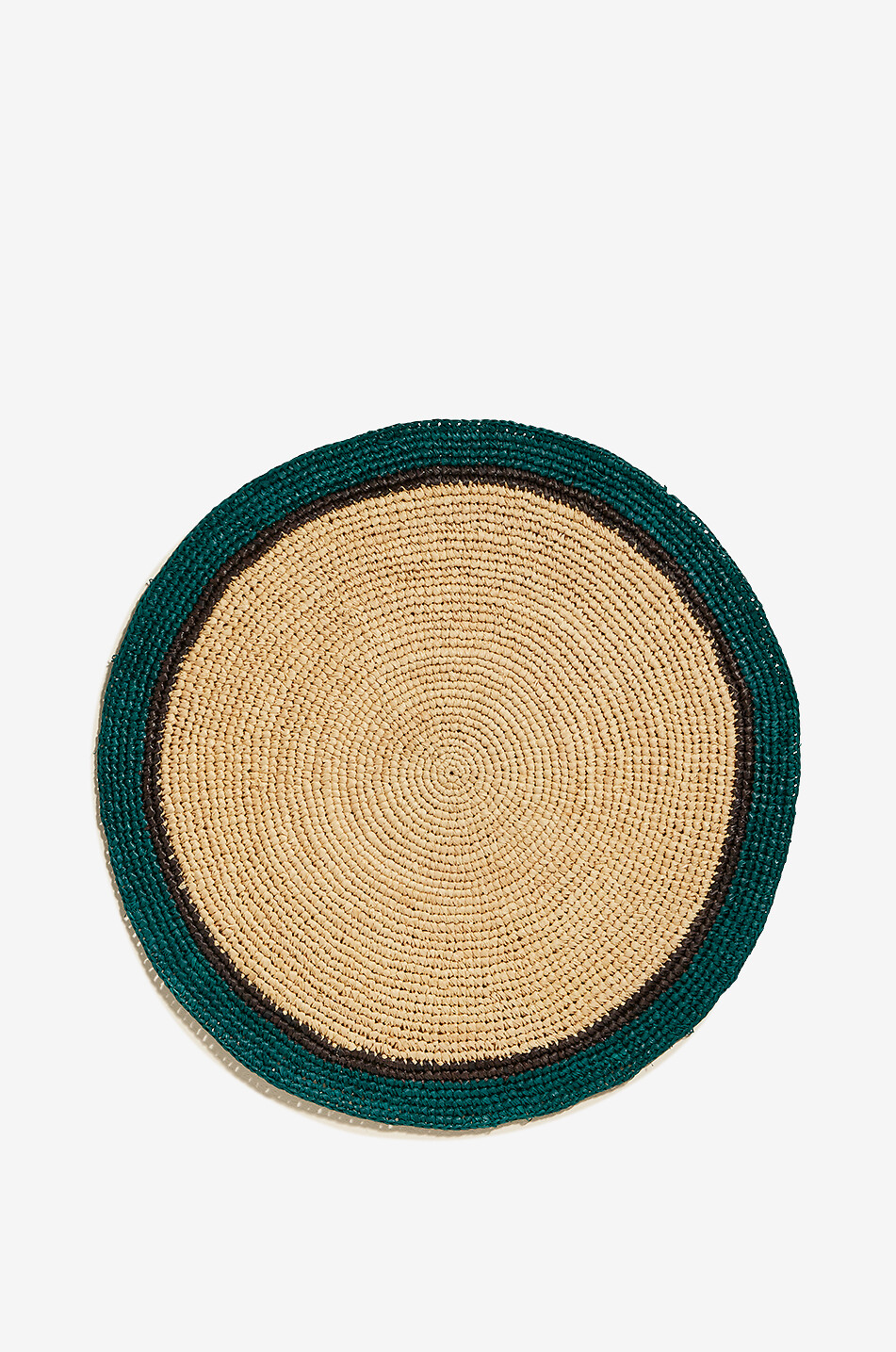 MAISON SARAH LAVOINE Globe round braided place mat - D38 Home MULTI COLOURED 1 1