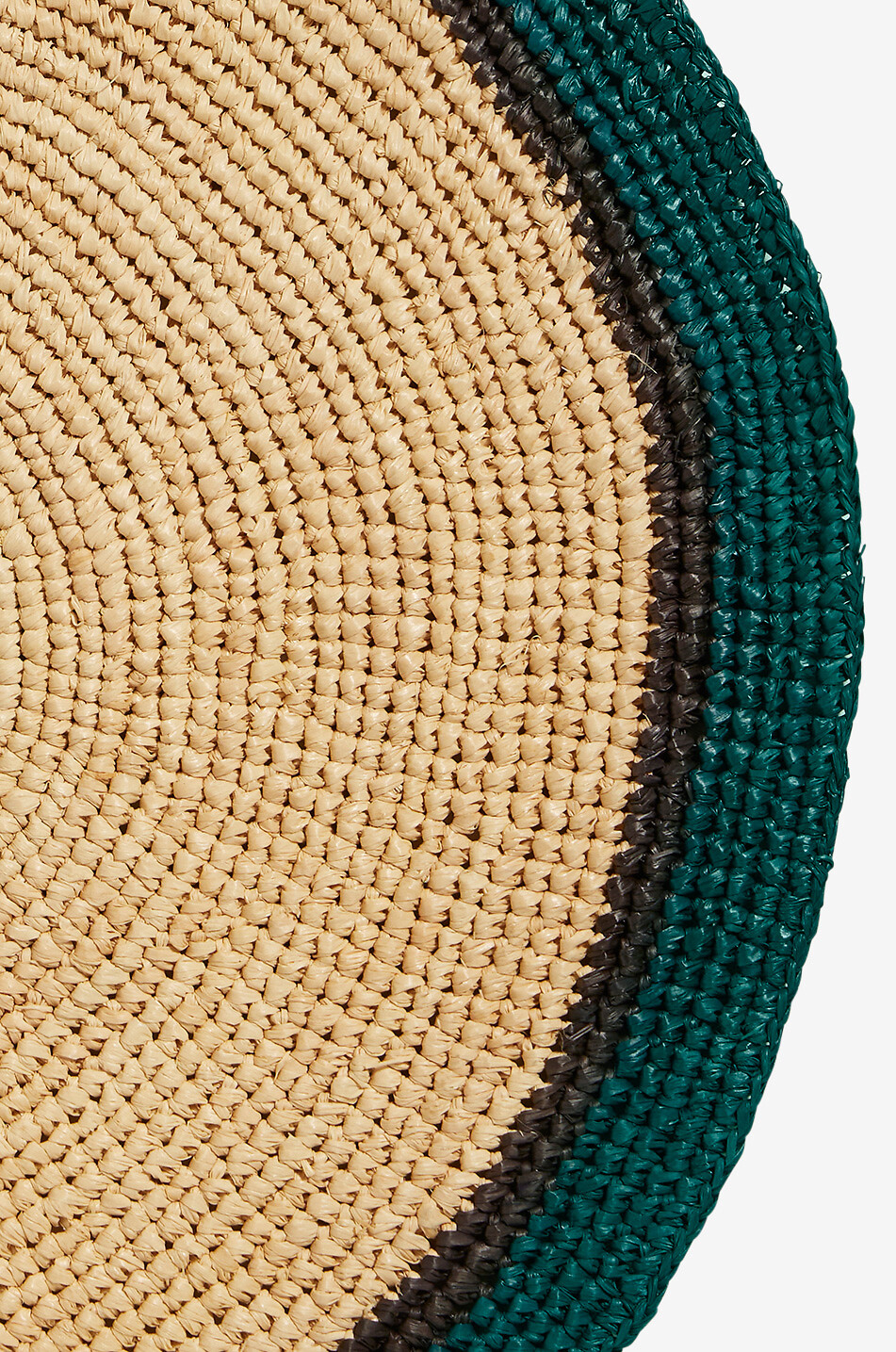 MAISON SARAH LAVOINE Globe round braided place mat - D38 Home MULTI COLOURED 1 3