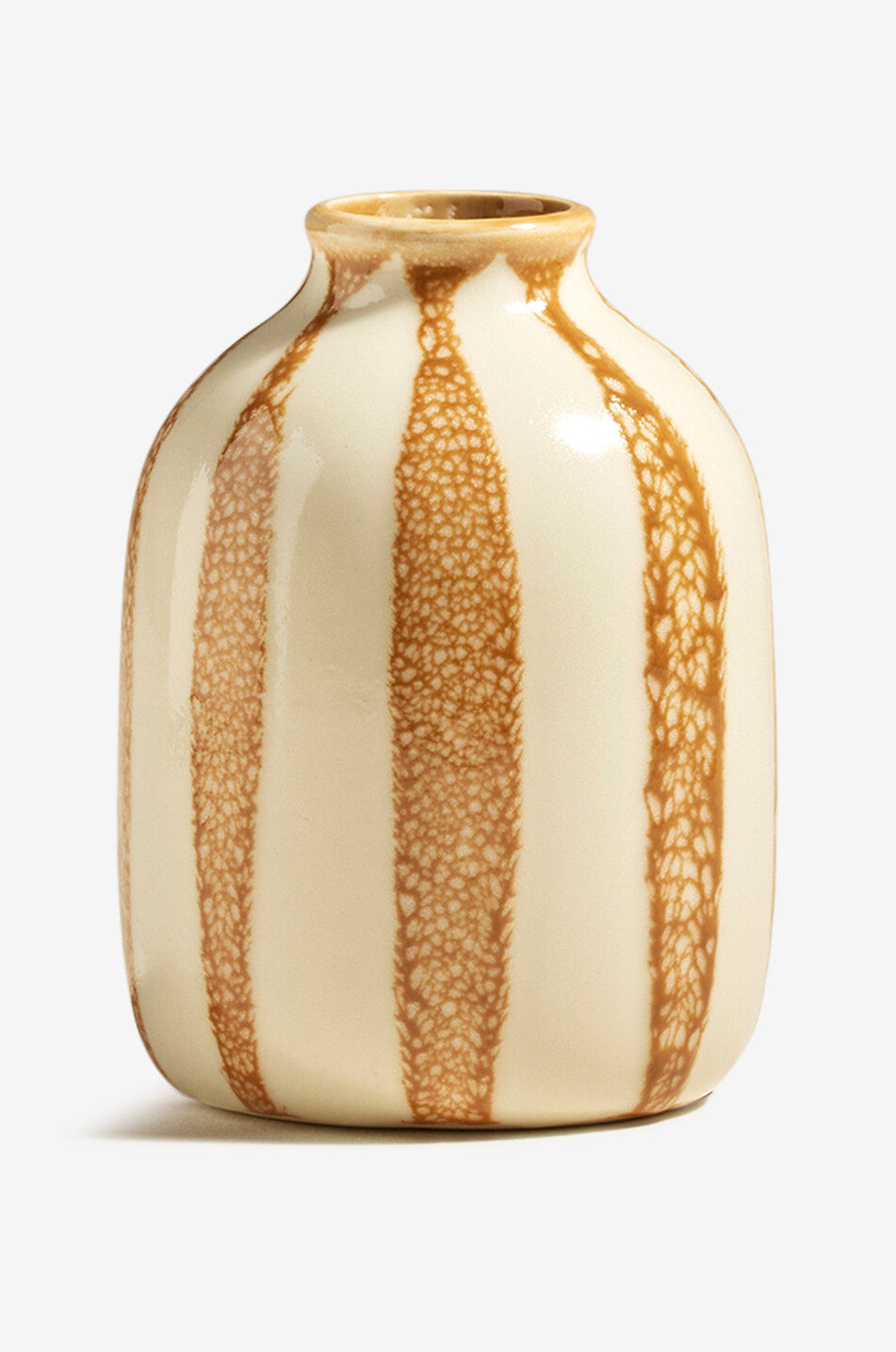 Vase rayée en céramique Riviera - H14