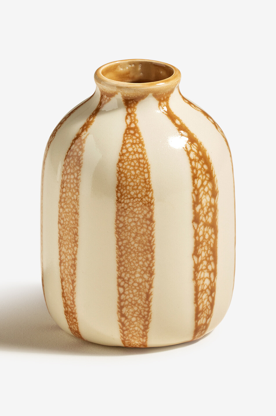 MAISON SARAH LAVOINE Vase rayée en céramique Riviera - H14 Maison MARRON 3