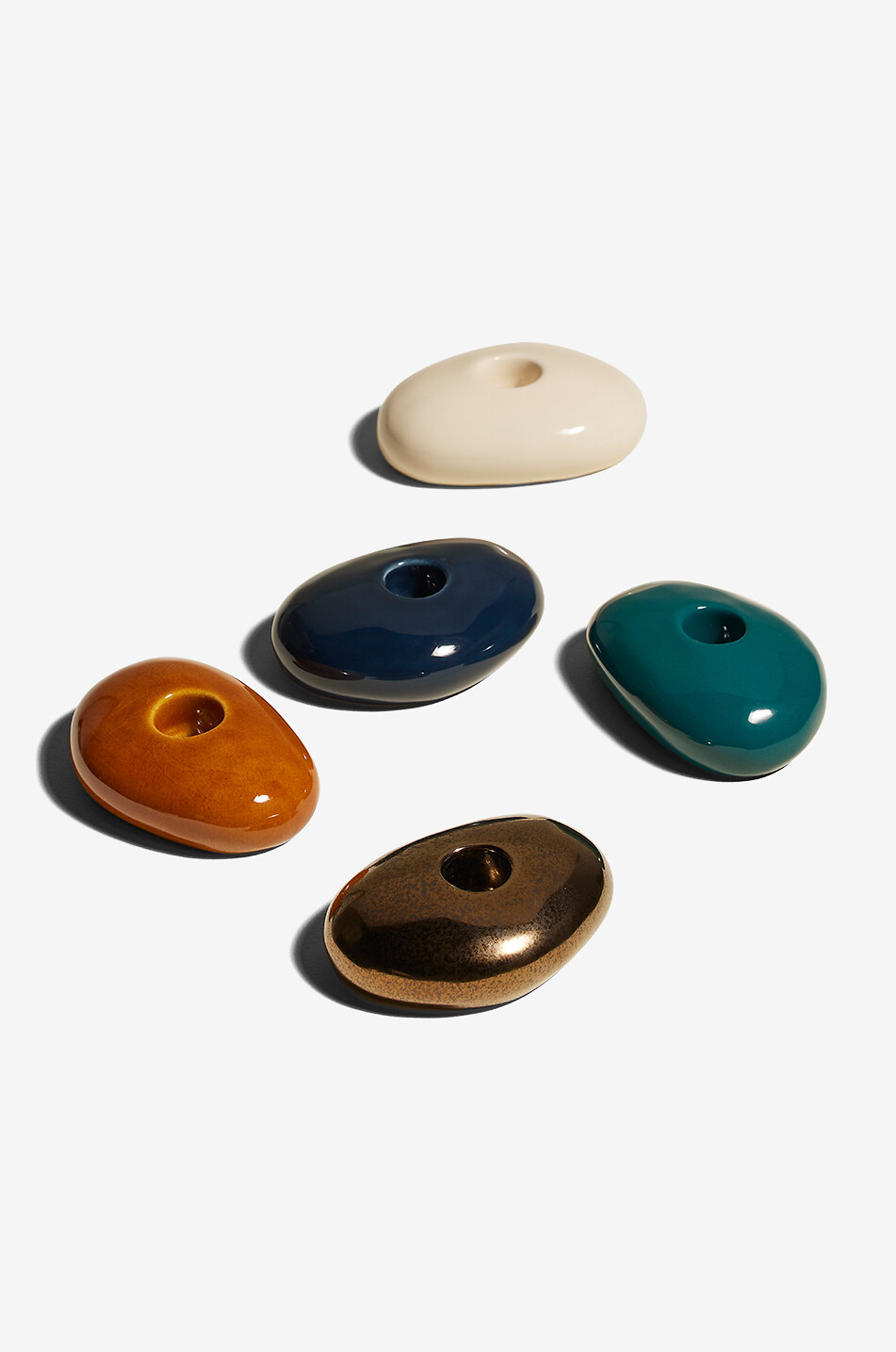 MAISON SARAH LAVOINE Bougeoir en céramique Stone Maison BLANC 3