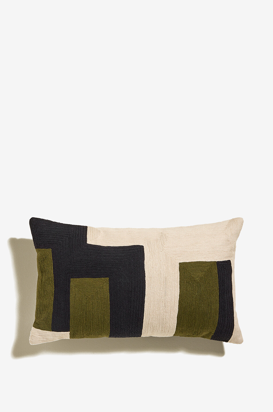 Coussin rectangulaire brodé Palette - Grand Modèle