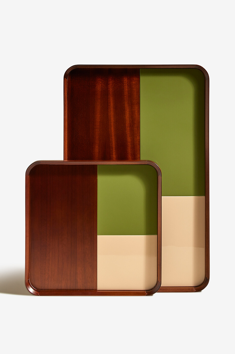 MAISON SARAH LAVOINE Plateau rectangulaire en bois Sicilia Maison VERT CLAIR 2
