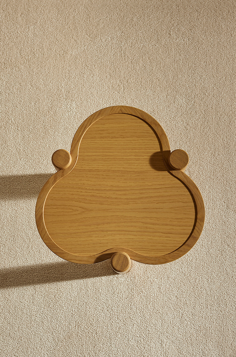 MAISON SARAH LAVOINE Agapé oak nesting table - Small model Home BROWN 2