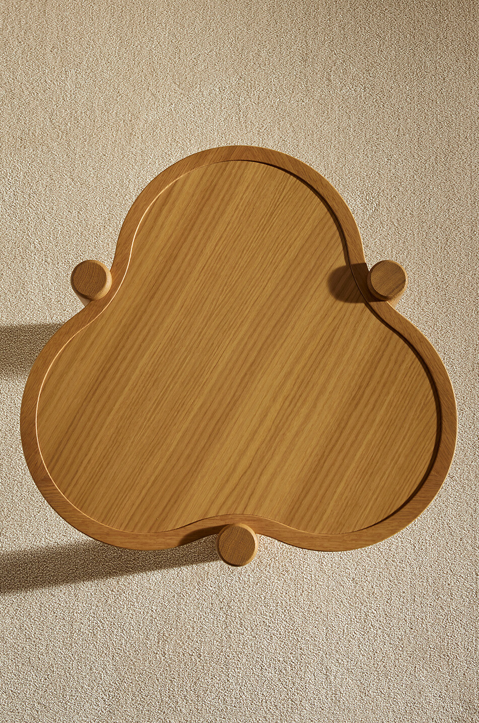 MAISON SARAH LAVOINE Agapé oak nesting table - Medium model Home BROWN 4