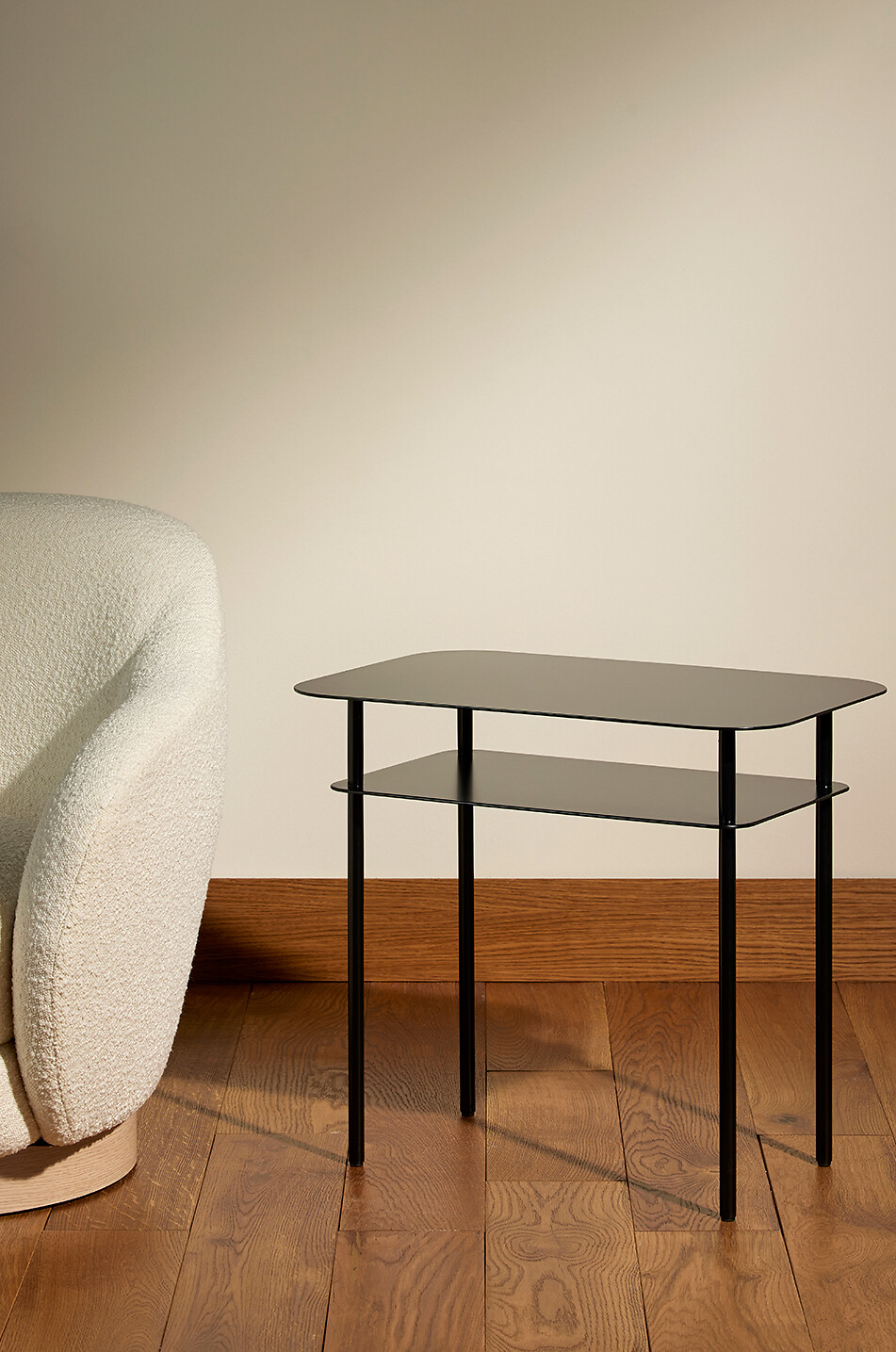 MAISON SARAH LAVOINE Table d'appoint en acier thermolaqué Kara Maison GRIS 3