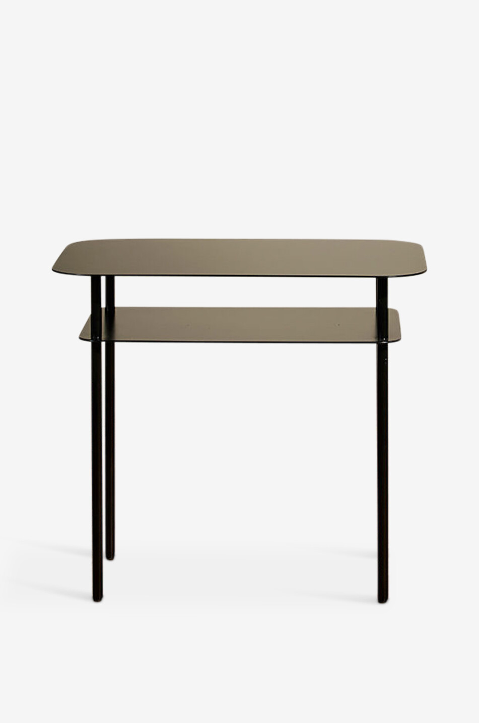 Kara powder-coated steel side table