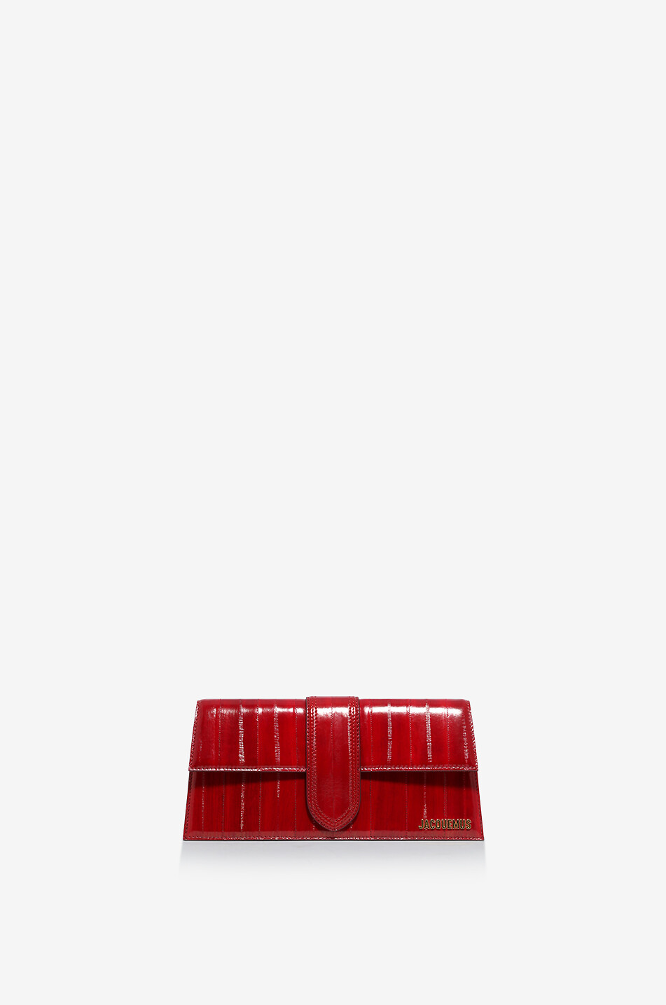 JACQUEMUS Schultertasche aus Myxin Le Bambino Long Damen DUNKELROT 1