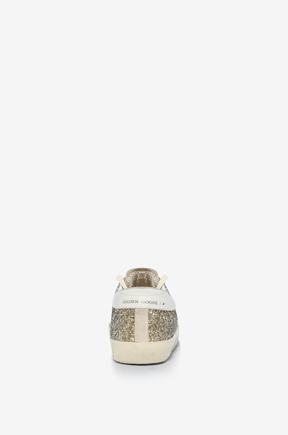 GOLDEN GOOSE Super-Star Classic low-top glitter and suede sneakers Women [akeneo-beigefonce] 4