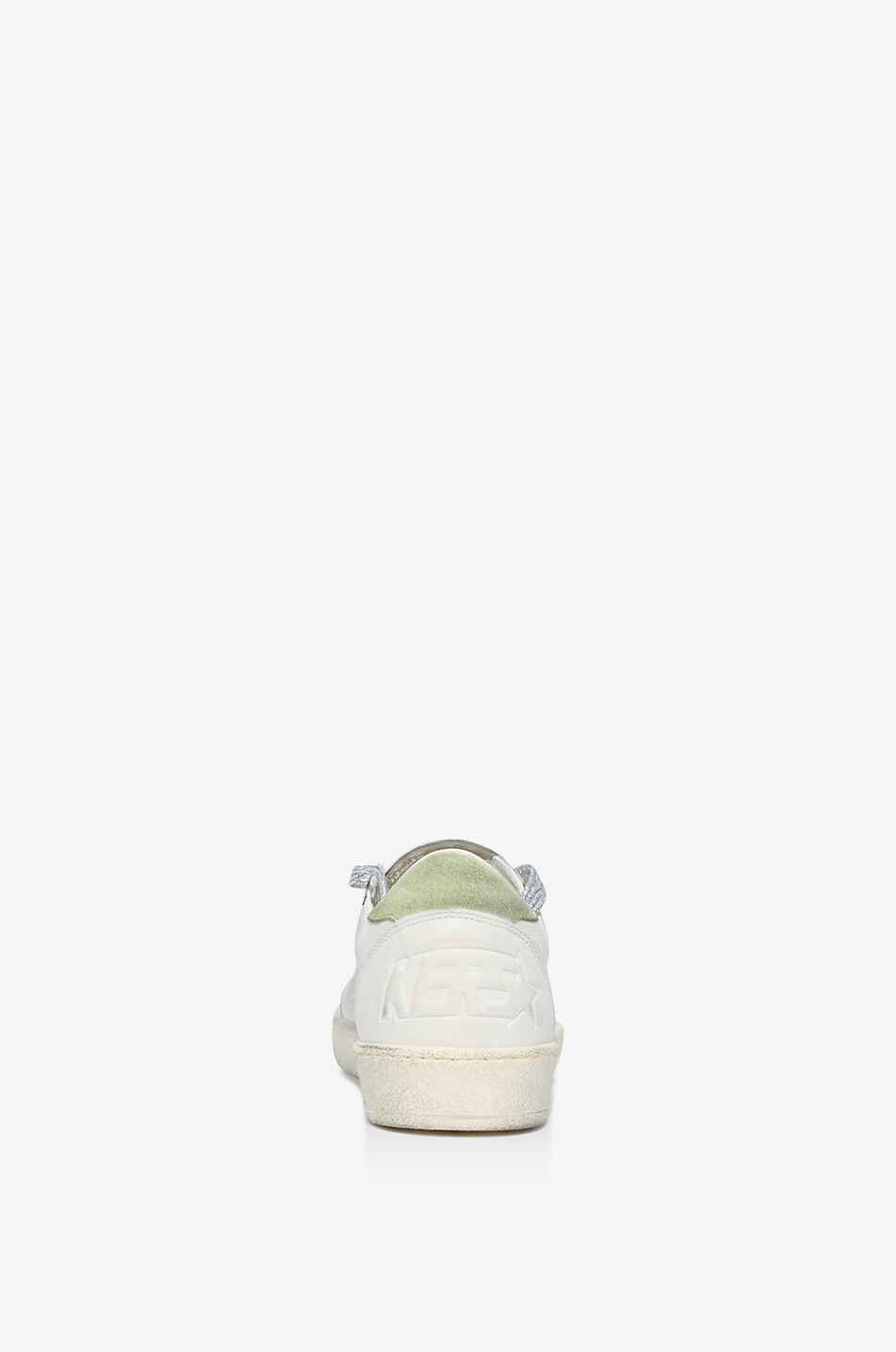 GOLDEN GOOSE Niedrige Sneakers aus genarbtem Leder mit rosa Stern Ball Star Damen HELLROSA 4