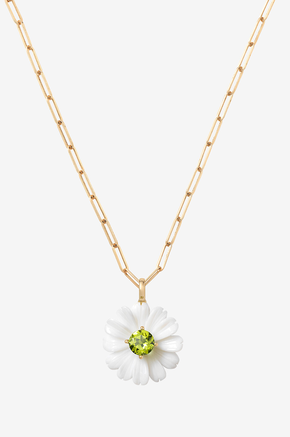 SOPHIE JOANNE Anhänger aus weissem Opal und Peridot Wild Flower Big Damen WEISS 1