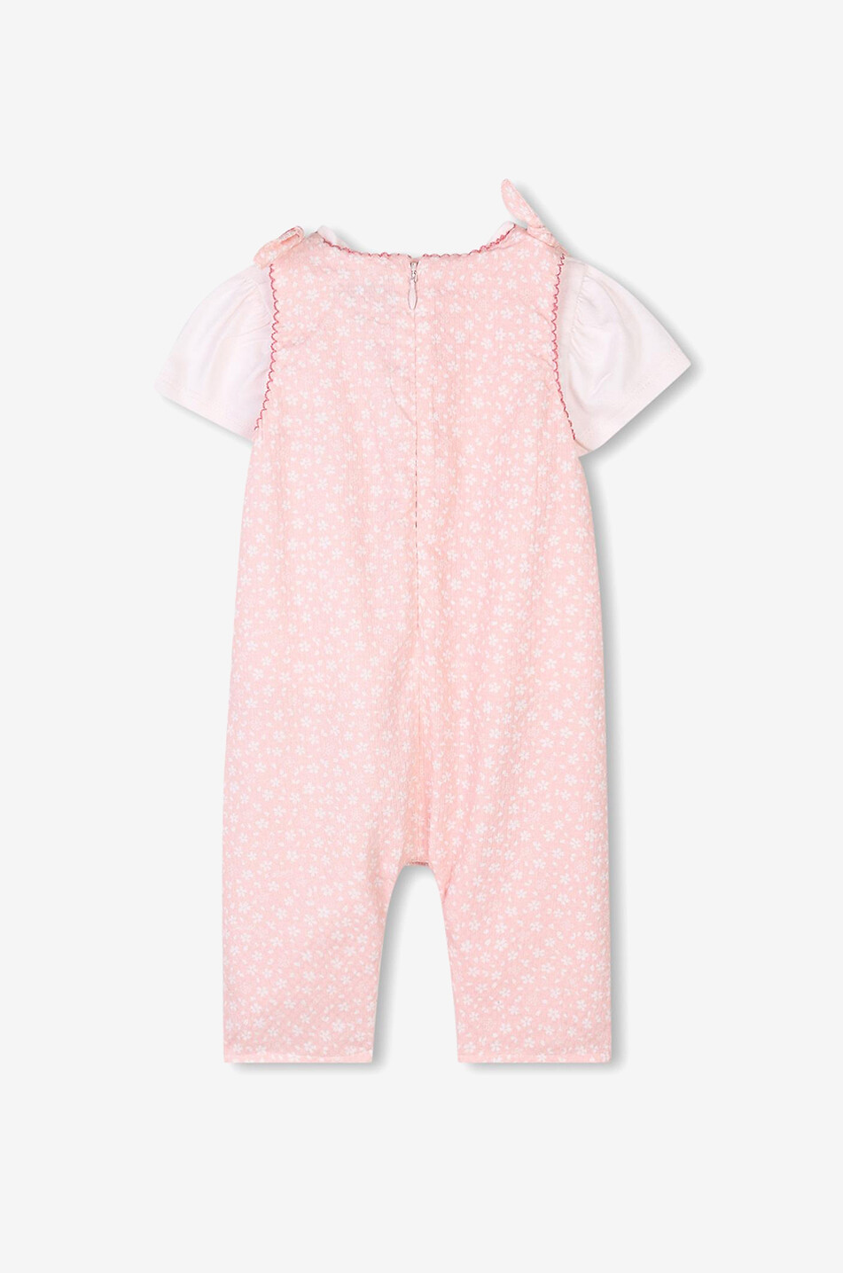 KENZO Ensemble bébé salopette et T-shirt Boké Flower Bébé ROSE CLAIR 2