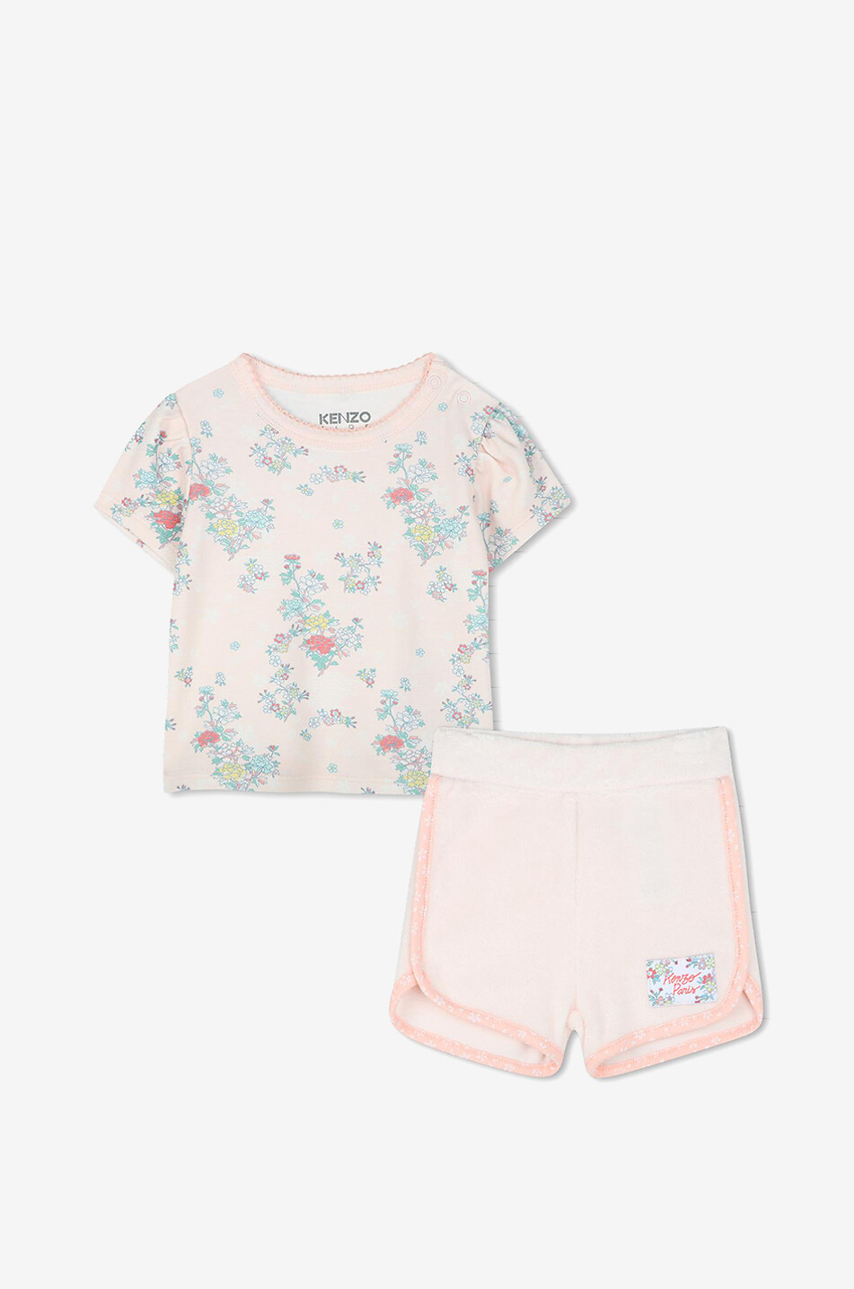 KENZO Boké Flower baby shorts and T-shirt set Baby LIGHT PINK 1