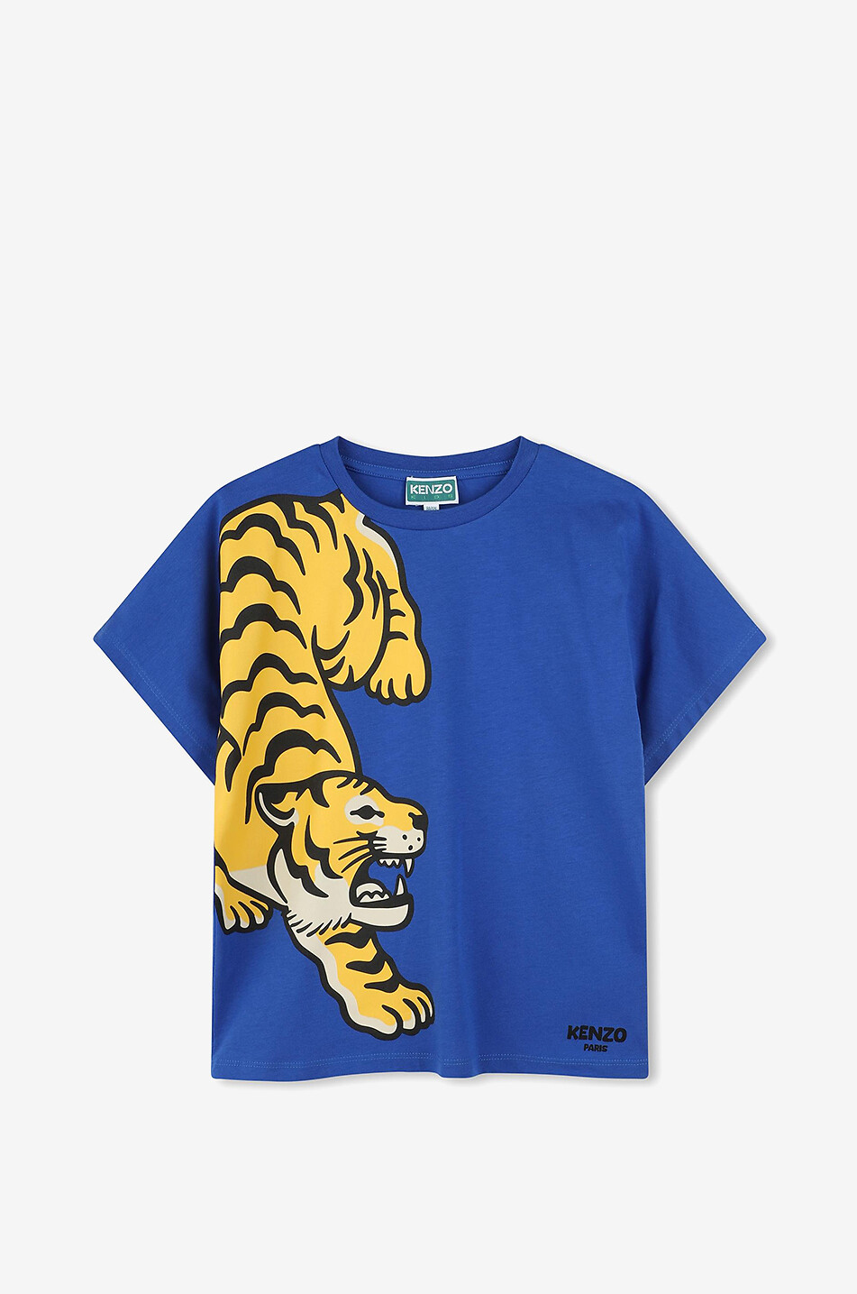KENZO Jungen-Kurzarm-T-Shirt Tiger Junge BLAU 1