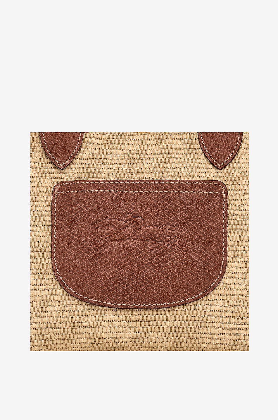 LONGCHAMP Sac cabas tressé effet paille Panier Le Pliage XS Femme MARRON CLAIR 2