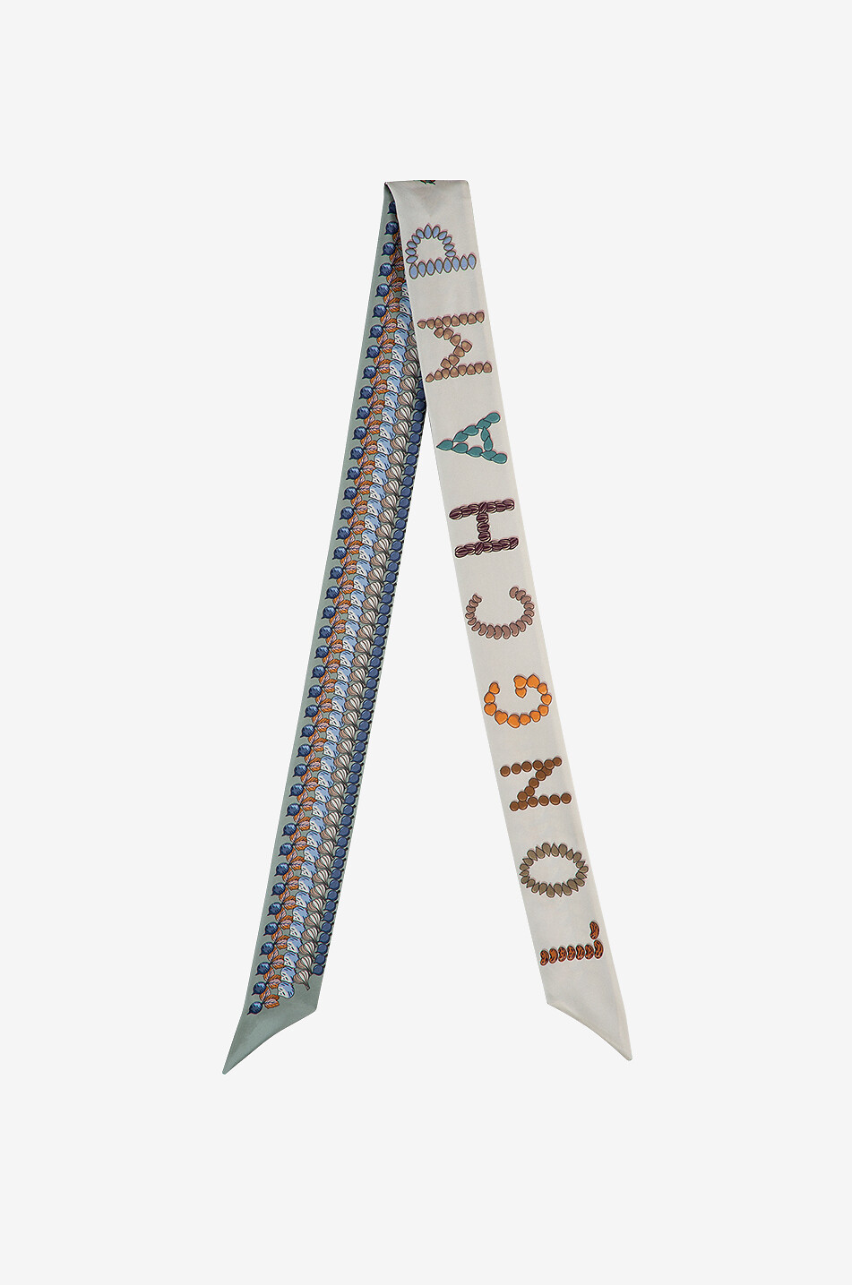 LONGCHAMP Bandeau en sergé de soie Au Potager Femme BLEU CLAIR 1