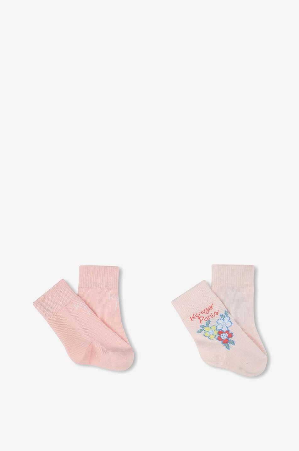 KENZO Lot de 2 paires de chaussettes bébé Kenzo Paris Bébé ROSE 1