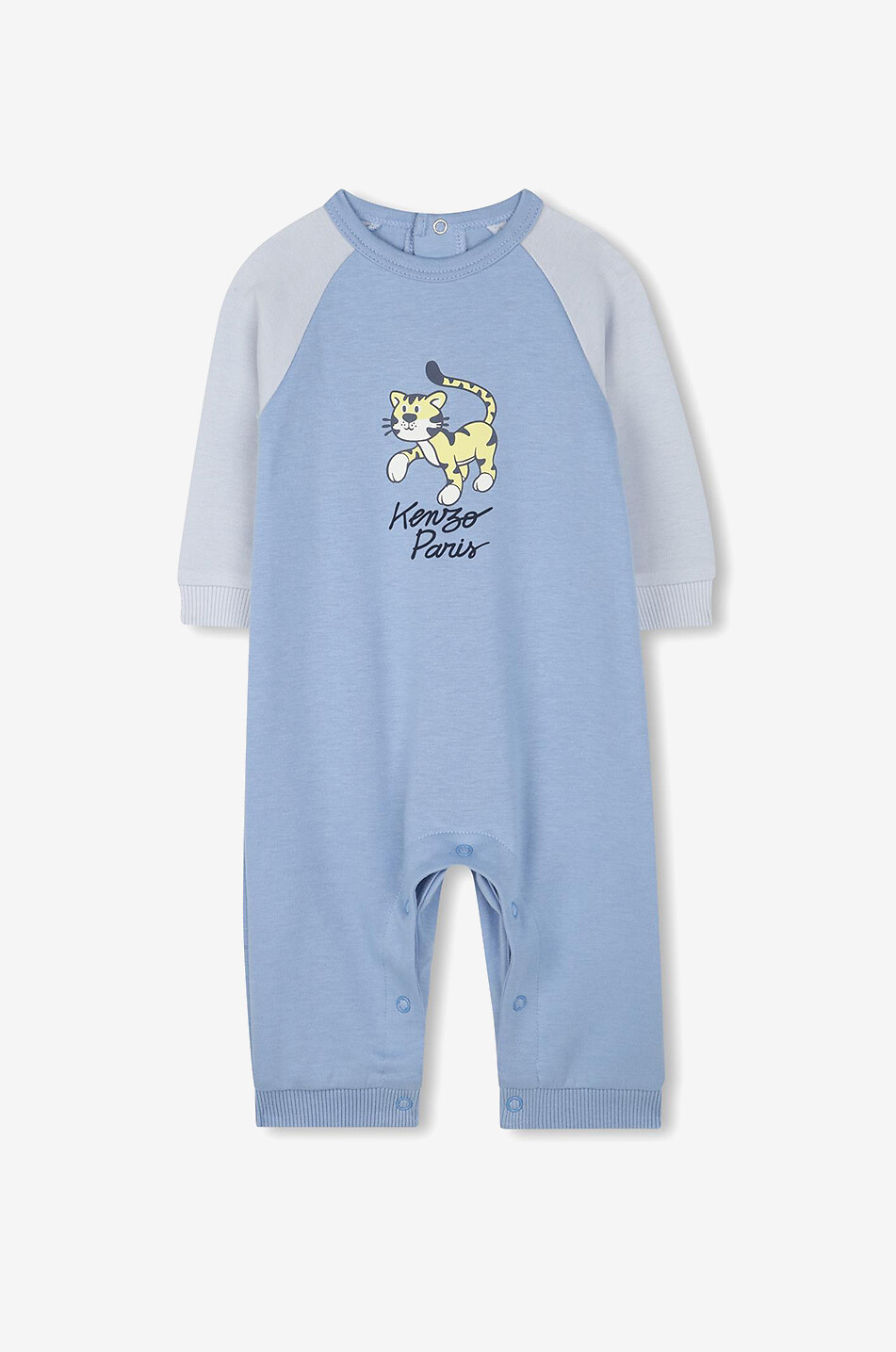 KENZO Baby Tiger baby sweat jumpsuit Baby BLUE 1
