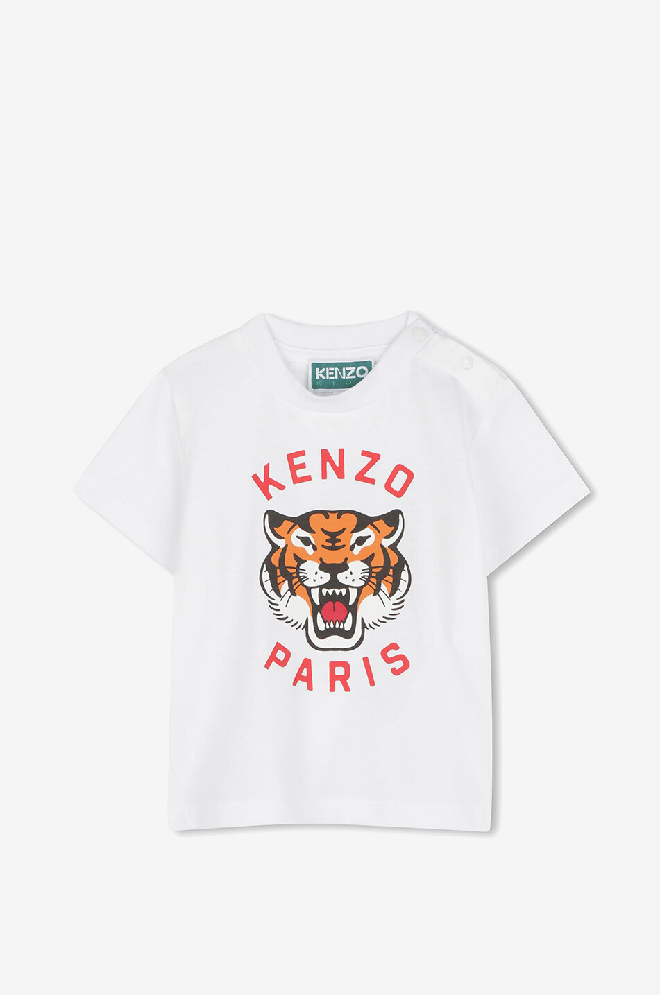 KENZO T-shirt bébé en coton bio Roaring Tiger Bébé BLANC 1