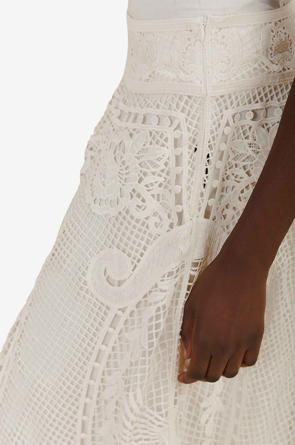 FARM RIO Swan Lake long skirt Women WHITE 5
