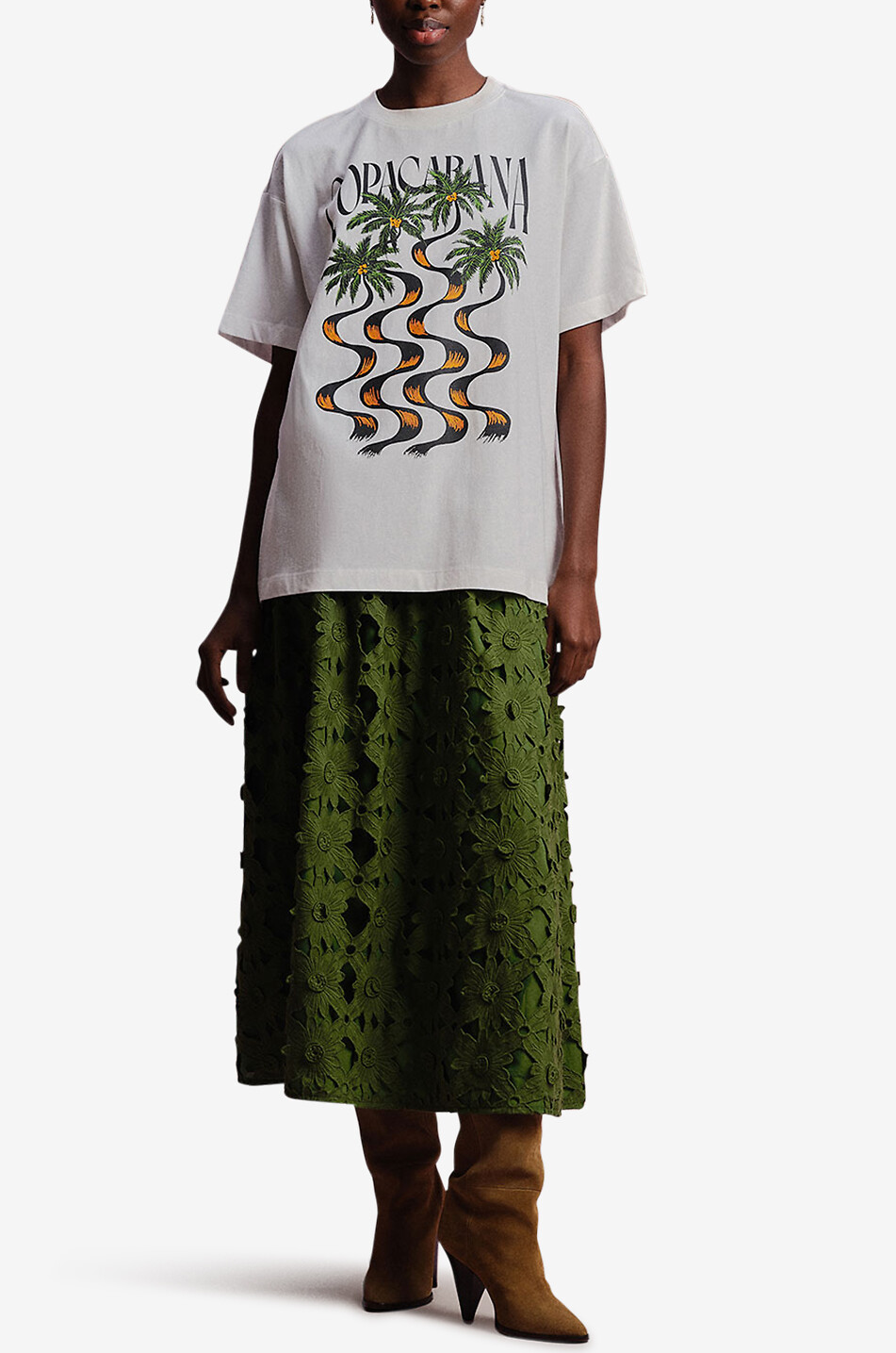 FARM RIO Copacabana cotton short sleeved T-shirt Women WHITE 6