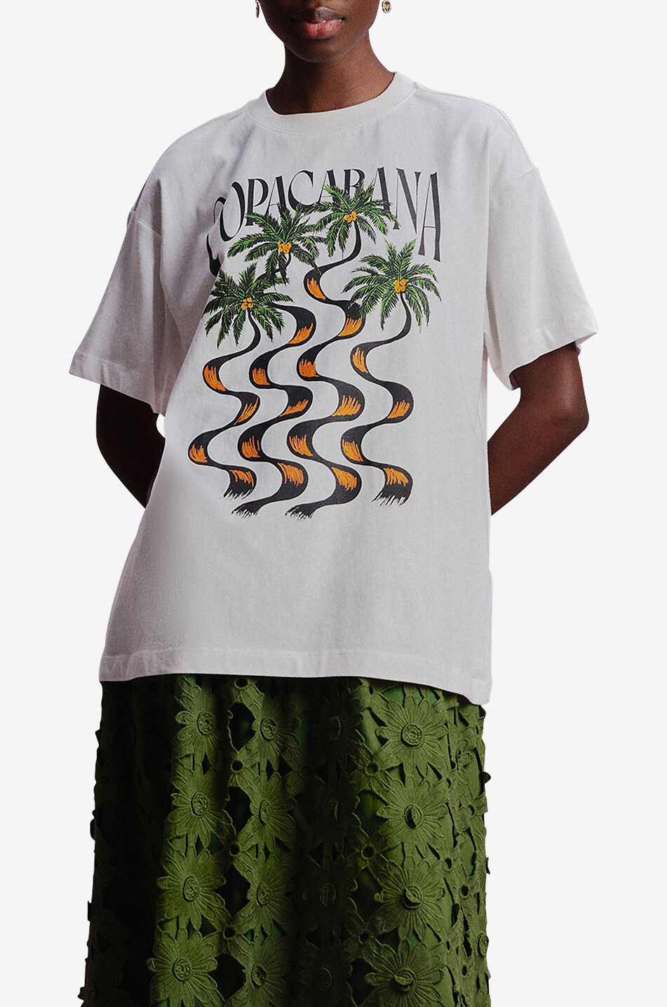 FARM RIO Copacabana cotton short sleeved T-shirt Women WHITE 5