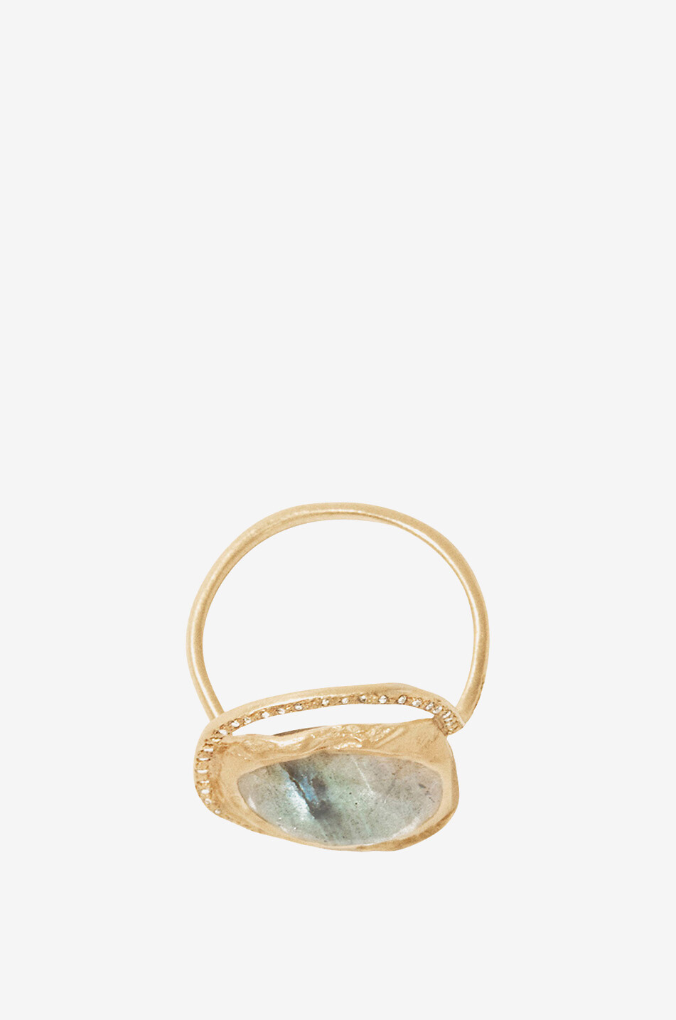 PASCALE MONVOISIN Gelbgold-Ring mit Labradorit und Diamanten Gaia Damen GRAU 2