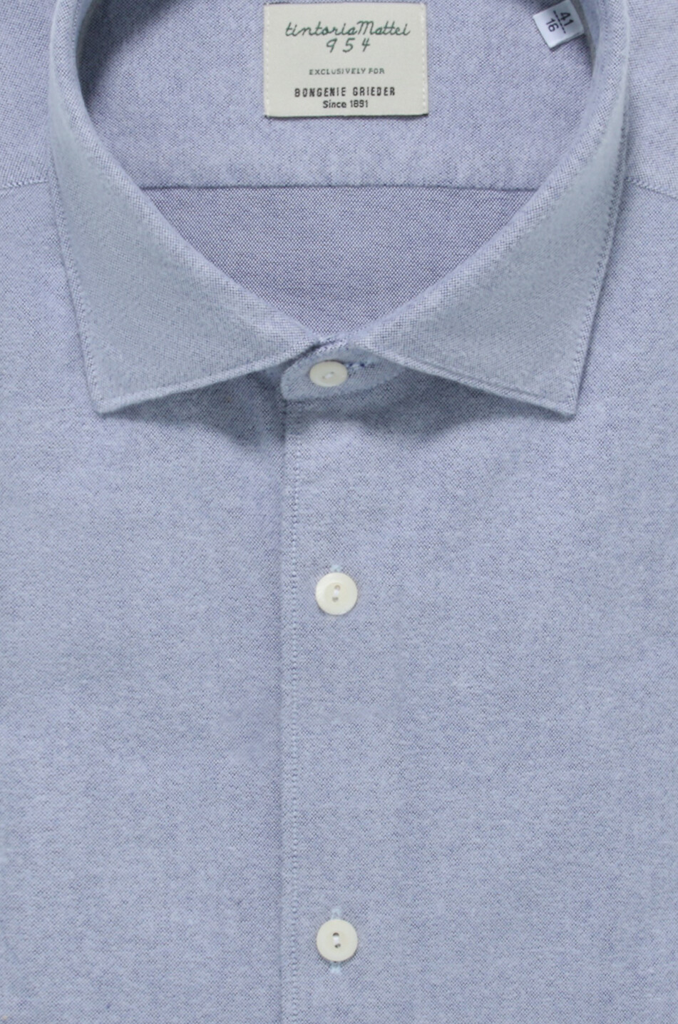 Chemise slim rayée en flanelle à manches longues