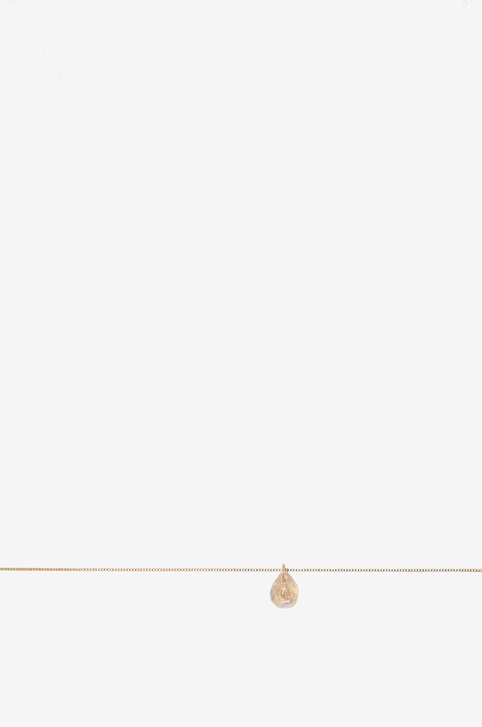 PASCALE MONVOISIN Collier ras du cou en or jaune orné de pierre de lune et de diamant Orso Femme BLANC 1