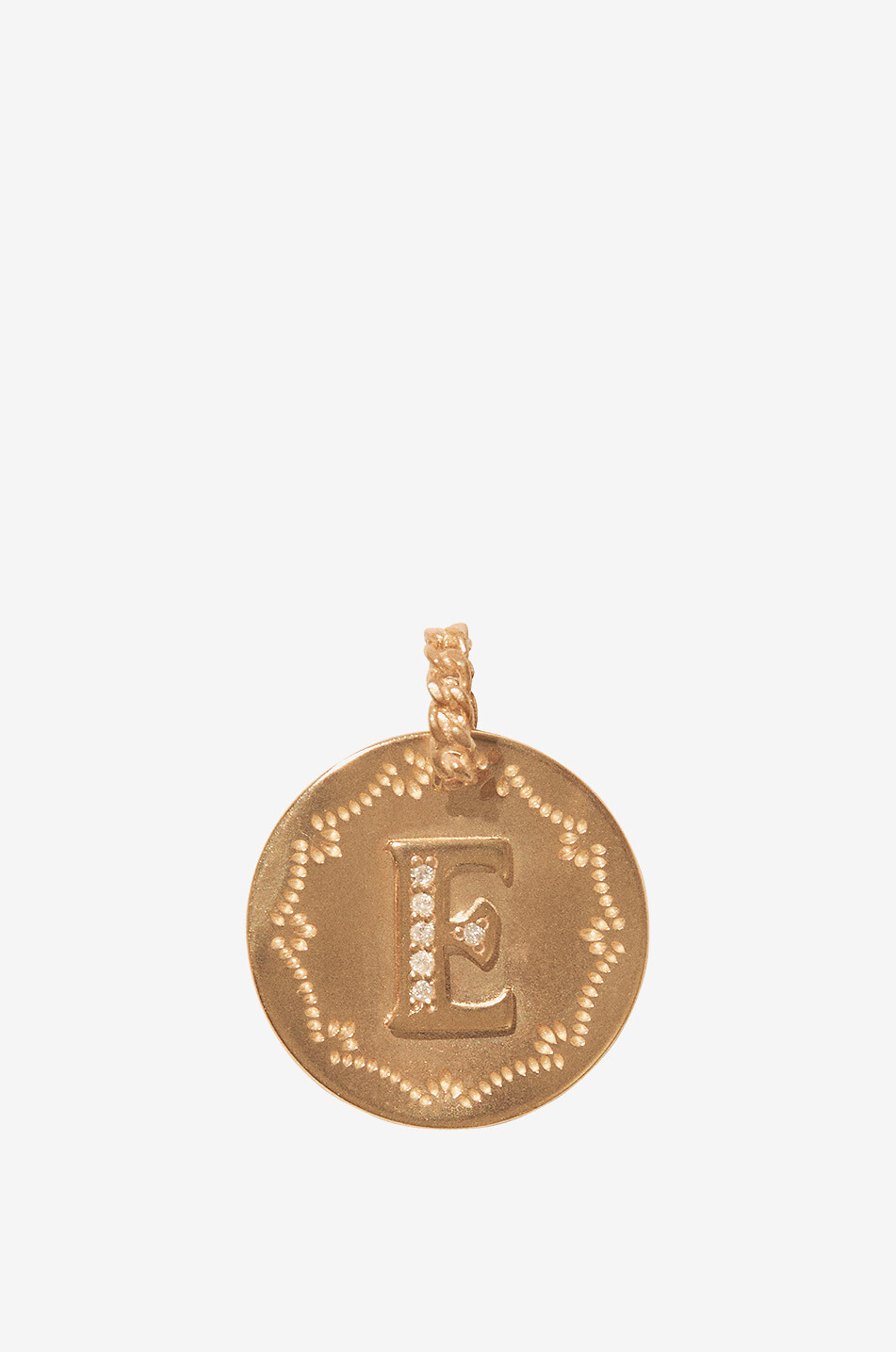 PASCALE MONVOISIN Pendentif en or jaune et diamants Alphabet - E Femme DORE 1