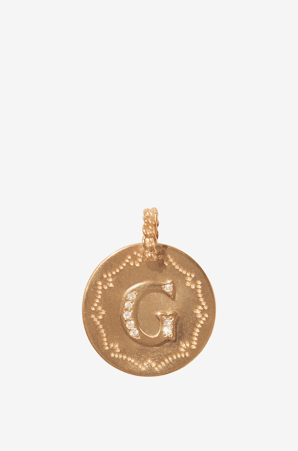 PASCALE MONVOISIN Alphabet - G - yellow gold and diamond pendant Women GOLDEN 1