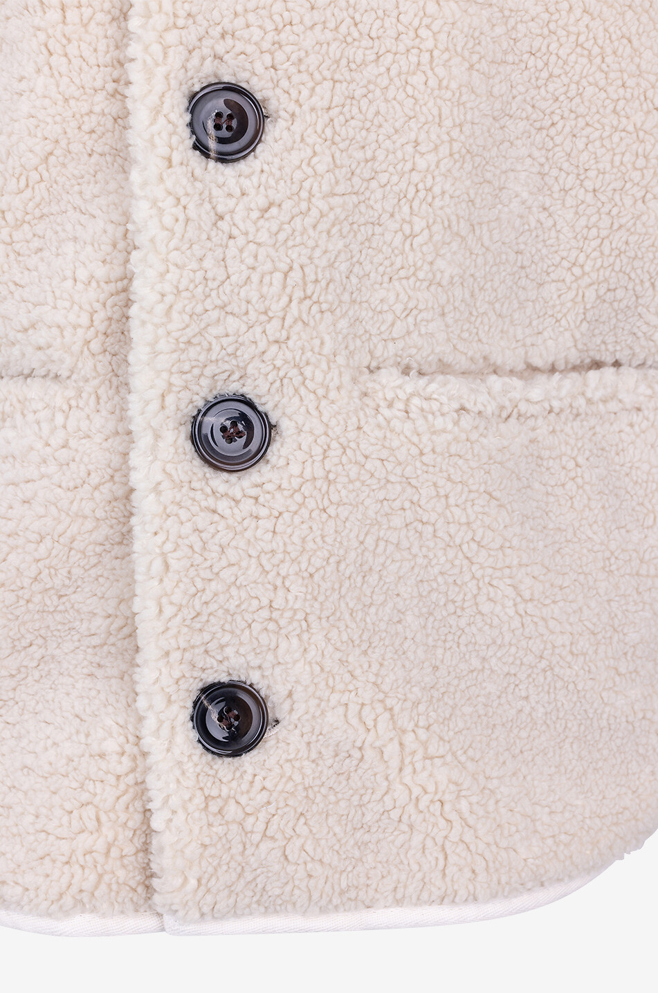 SOEUR Fusill faux fur vest Women Light beige 3