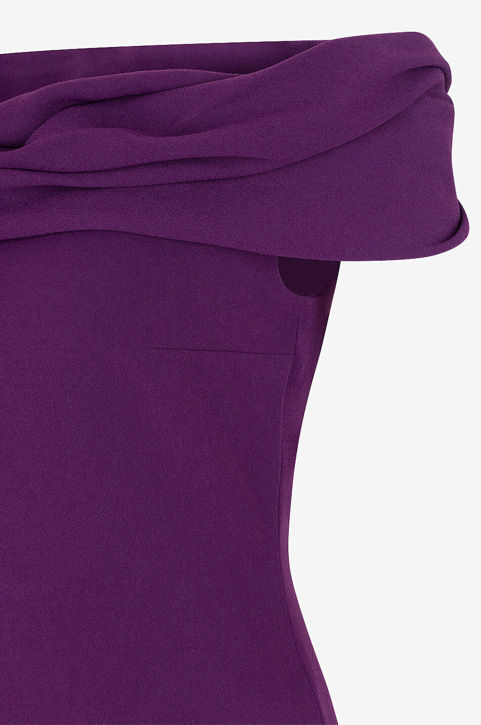 SOLACE LONDON The Eva off-shoulder maxi dress Women DARK PURPLE 3