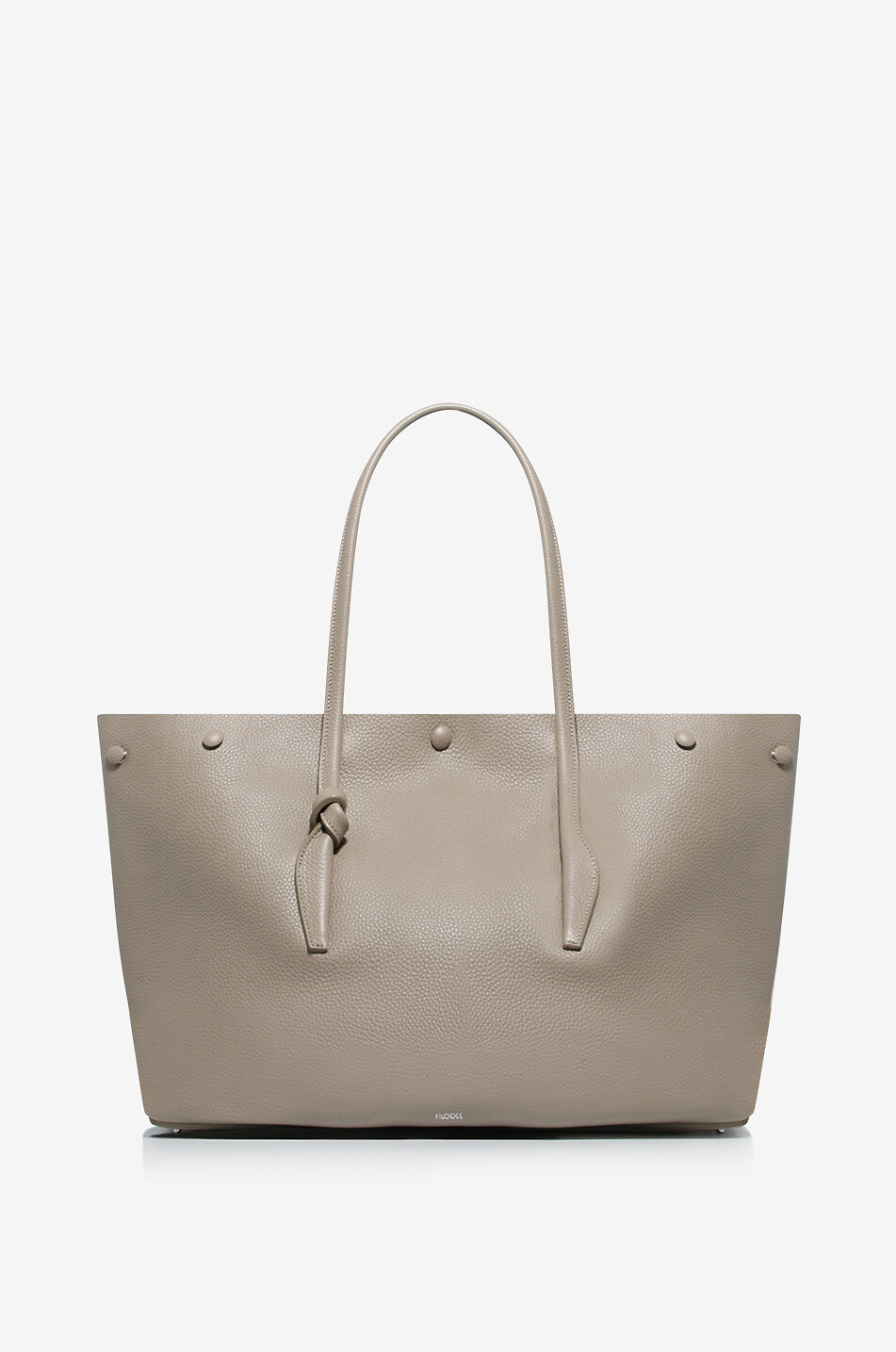 Shopper aus genarbtem Kalbsleder Drop Large