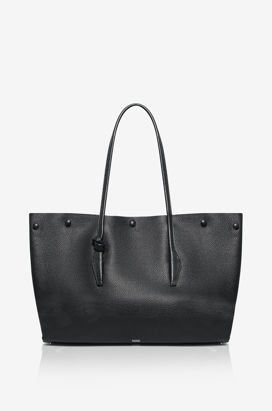 Shopper aus genarbtem Kalbsleder Drop Large