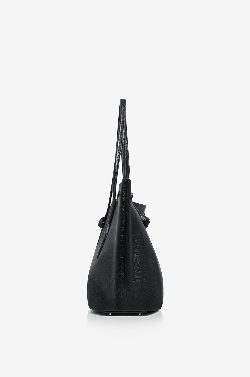 Shopper aus genarbtem Kalbsleder Drop Large