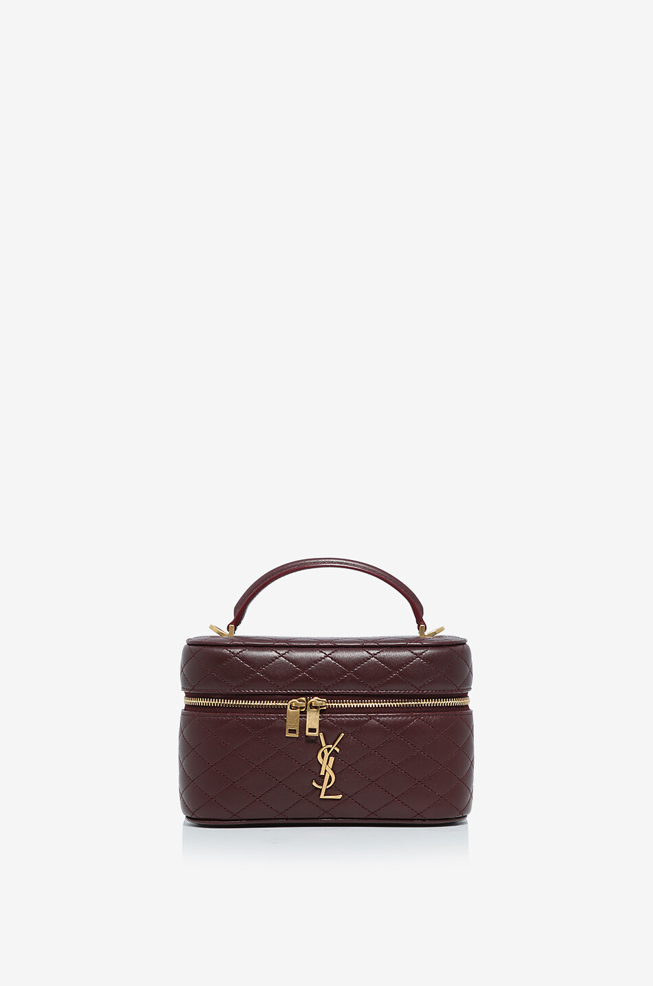 Mini-Schultertasche aus gestepptem Nappaleder Gaby Vanity