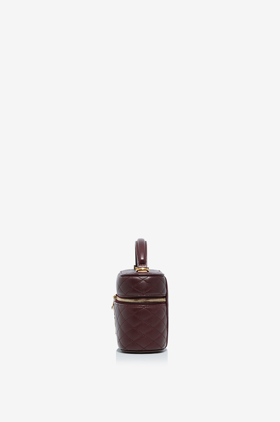 SAINT LAURENT PARIS Gaby Vanity quilted nappa leather mini shoulder bag Women DARK RED 5
