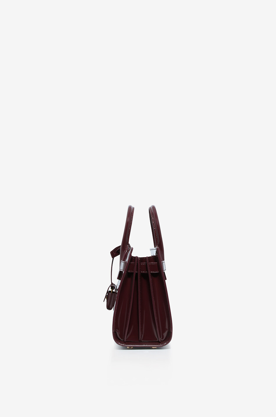 SAINT LAURENT PARIS Handtasche aus Lackleder Sac De Jour Nano Damen DUNKELROT 4